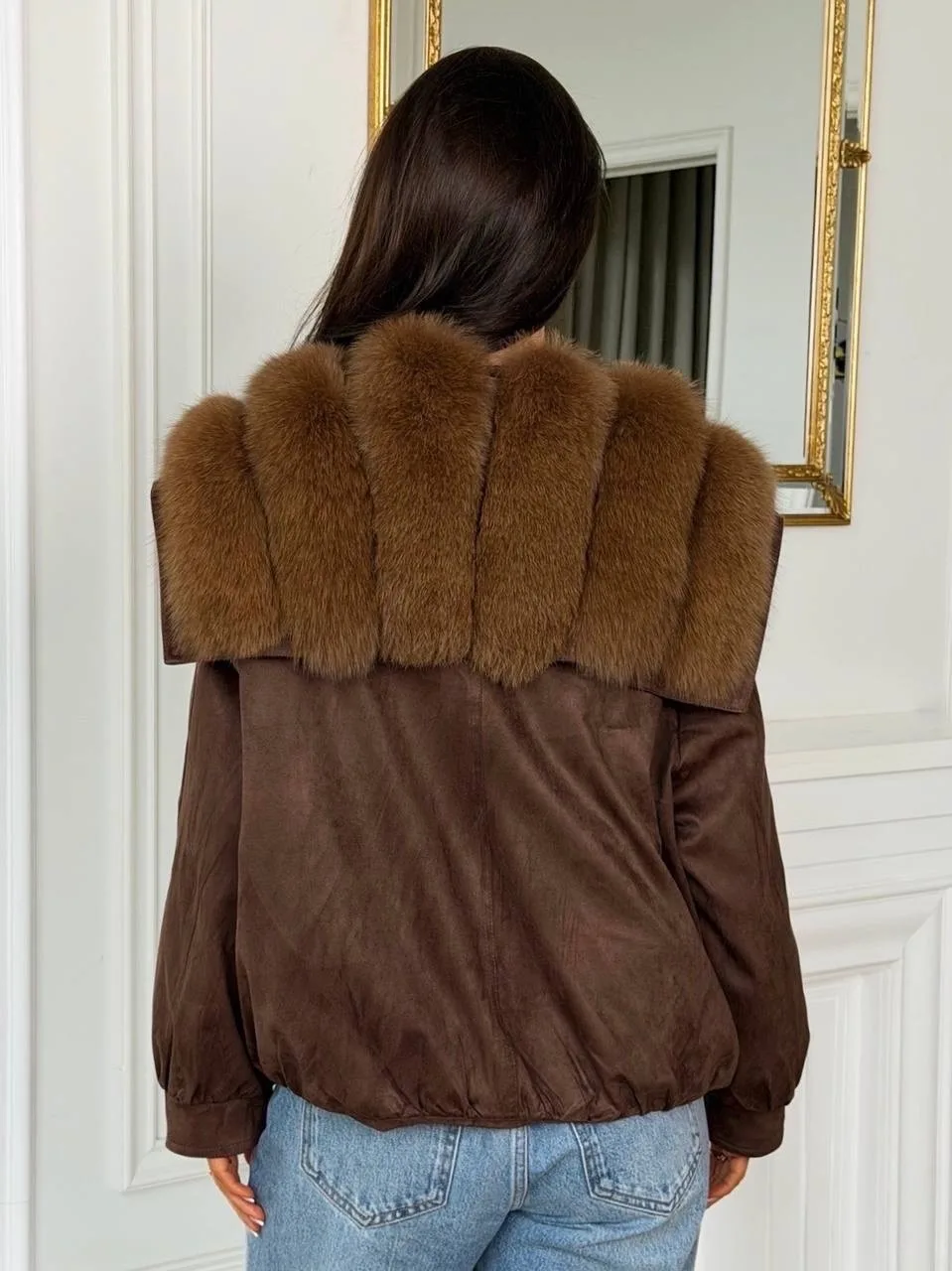 Парка MaxMara с мехом лисы и енота — фото 7