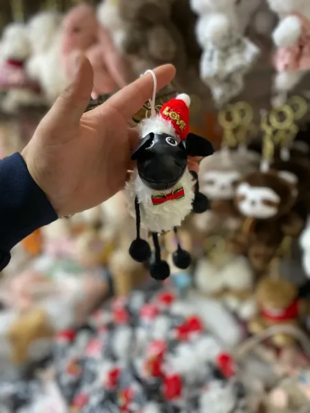 Овечка и коза, брелок, мягкая игрушка — фото 1