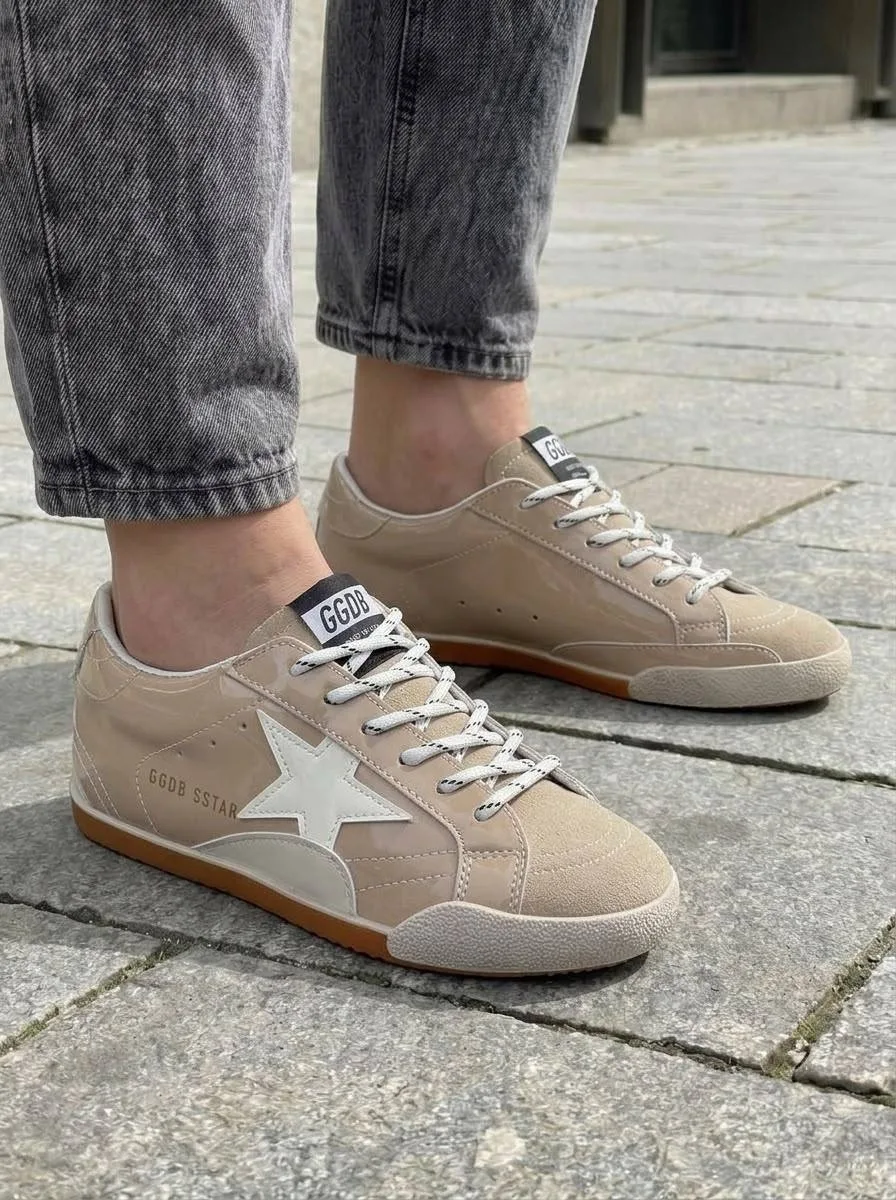 Кеды Кроссы Golden Goose Бежевый — фото 5