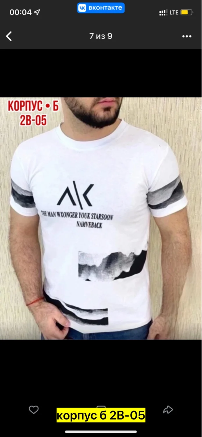 Мужская футболка из натурального хлопка — фото 14