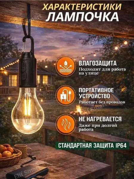 Портативный светодиодный фонарь с 5 модулями и 6 режимами работы — фото 3