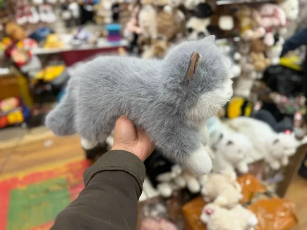 Мягкая игрушка в виде кошки с встроенной мелодией и шариком — фото 8