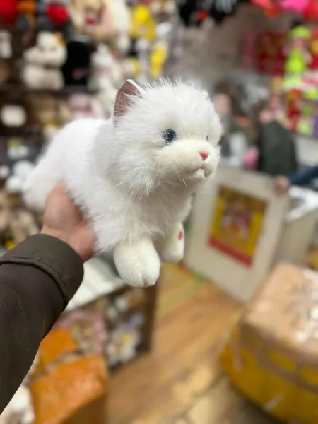 Мягкая игрушка в виде кошки с встроенной мелодией и шариком — фото 10