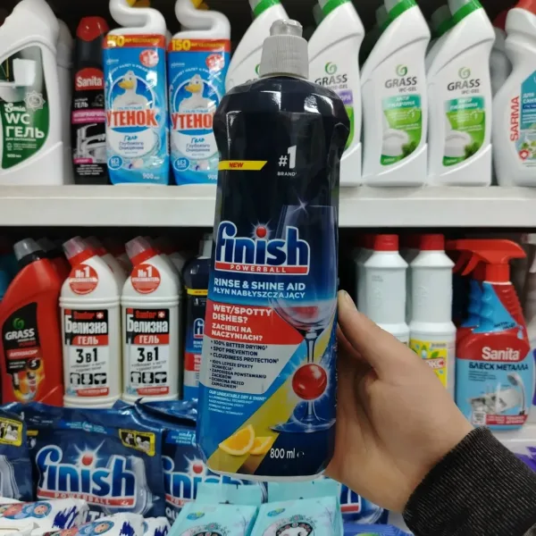 ПРОМЫВАТЕЛЬ ДЛЯ ПОСУДОМОЕЧНОЙ МАШИНЫ FINISH LEMON БОЛЬШОЙ — фото 1