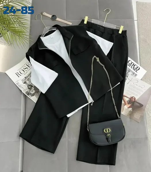 Стильная тройка в стиле casual chic — комфорт и тренд в одном образе — фото 1