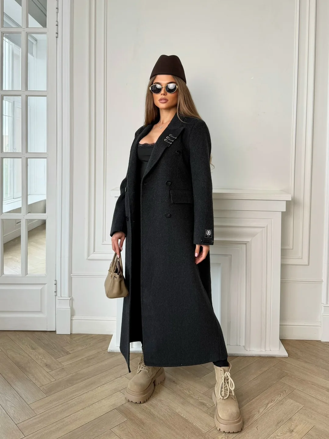 Пальто Balenciaga из кашемира и шерсти Чёрный — фото 2