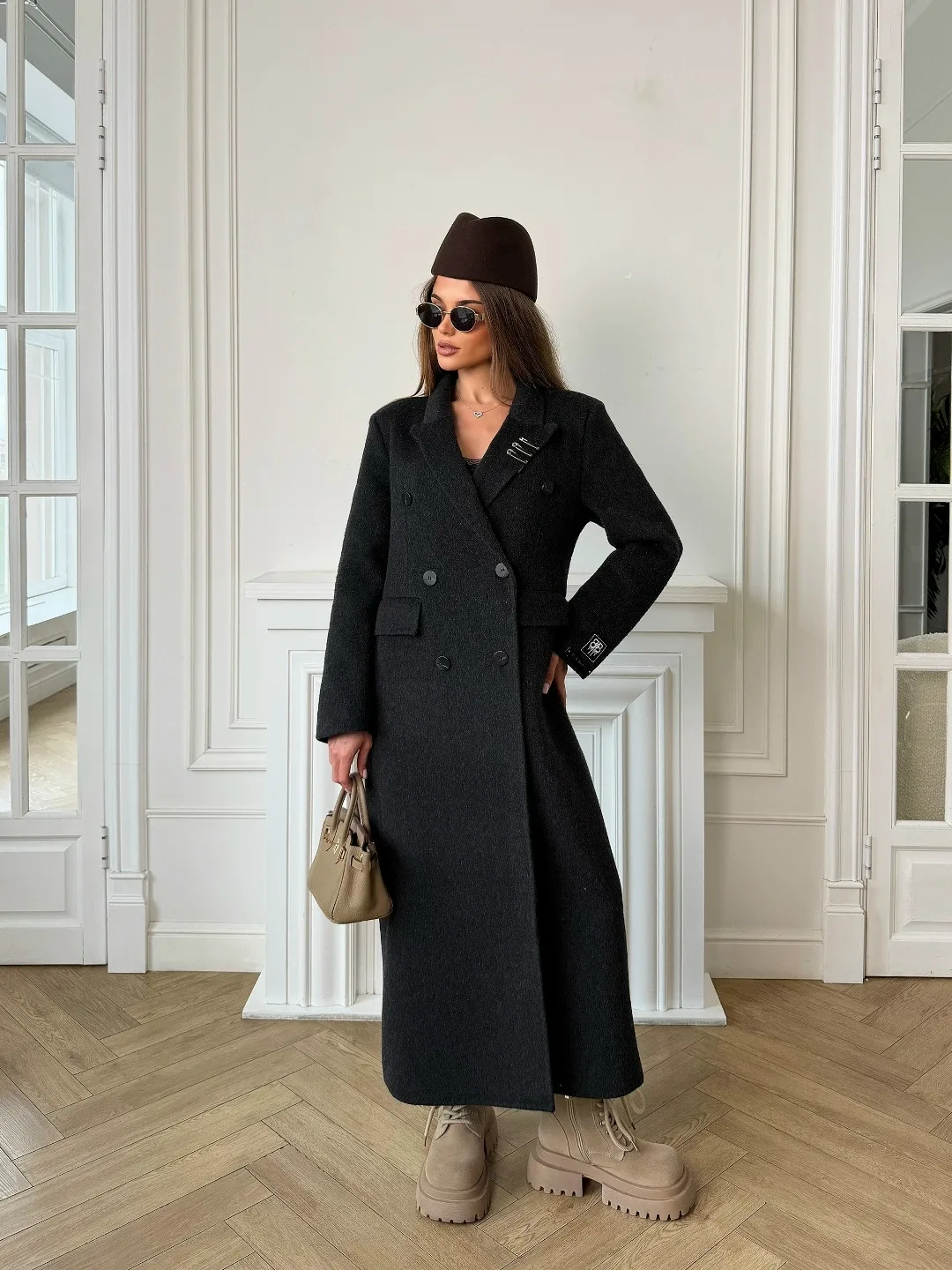 Пальто Balenciaga из кашемира и шерсти Чёрный — фото 3