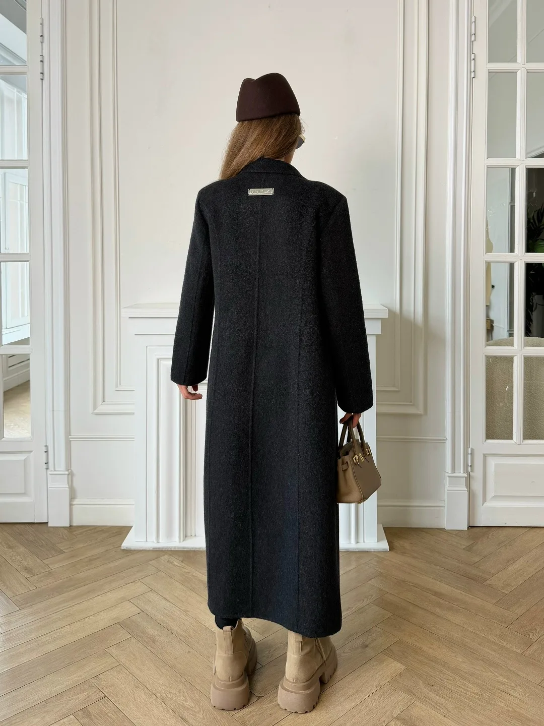 Пальто Balenciaga из кашемира и шерсти Чёрный — фото 5