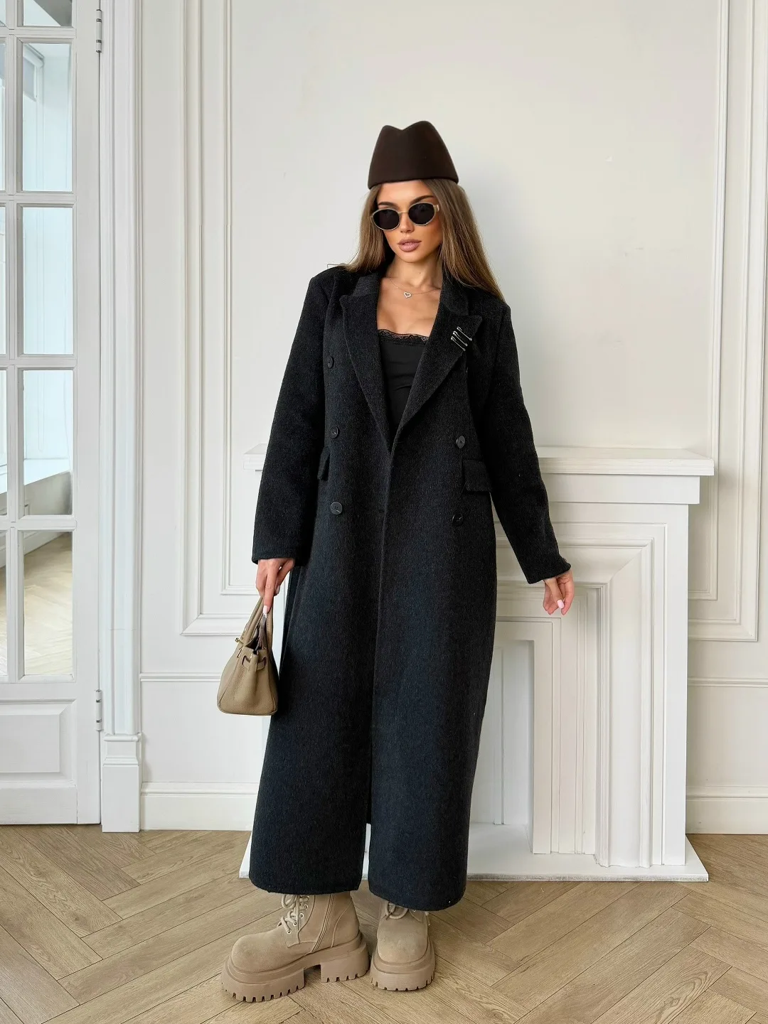 Пальто Balenciaga из кашемира и шерсти Чёрный — фото 6