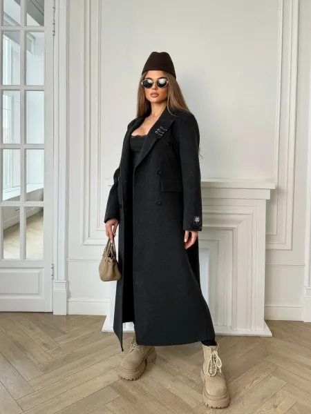 Пальто Balenciaga из кашемира и шерсти Чёрный — фото 2