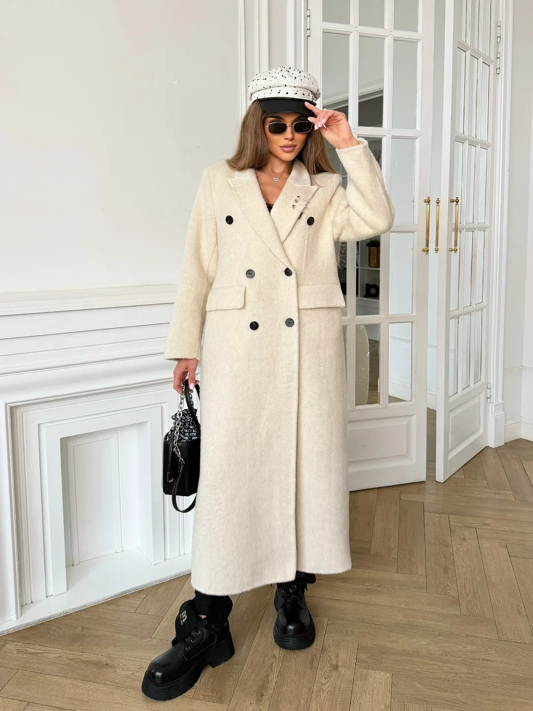 Пальто Balenciaga из кашемира и шерсти Чёрный — фото 2