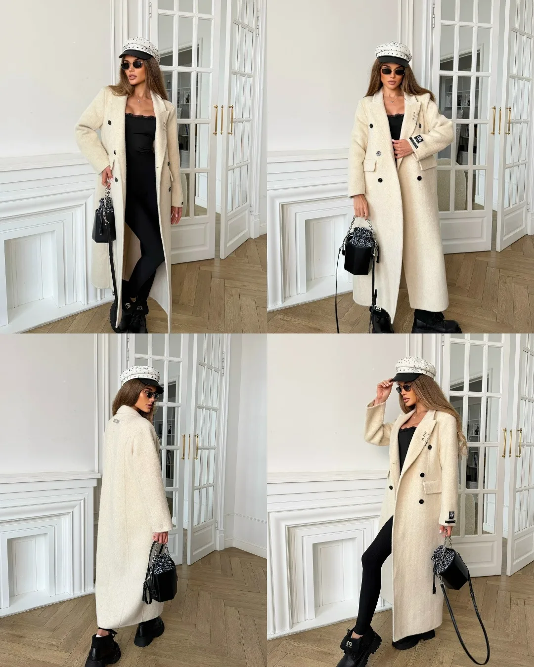 Пальто Balenciaga из кашемира и шерсти Чёрный — фото 10