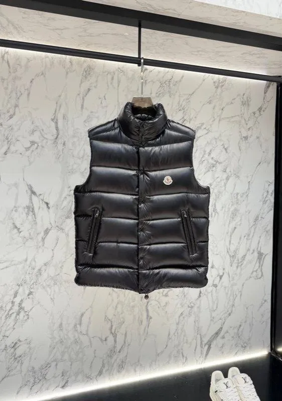 Жилет Moncler Tibb глянцевый дутый — фото 3