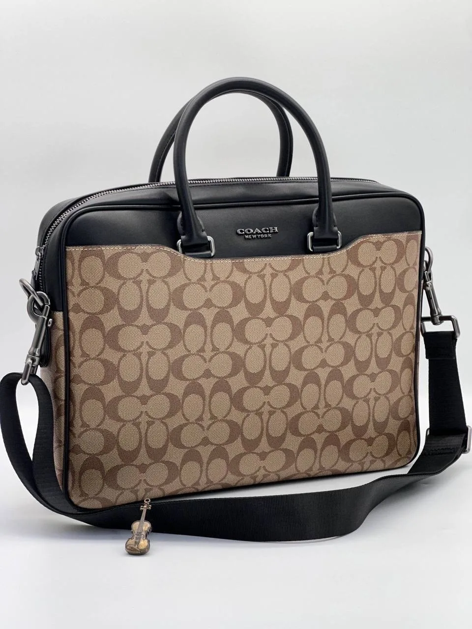 COACH, сумка из канвы и натуральной кожи — фото 10