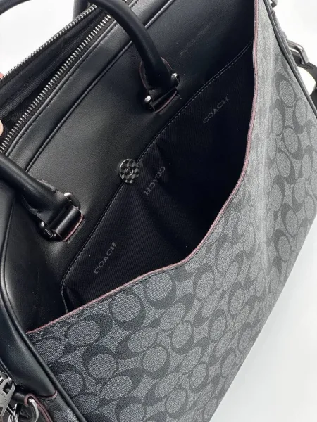COACH, сумка из канвы и натуральной кожи — фото 9