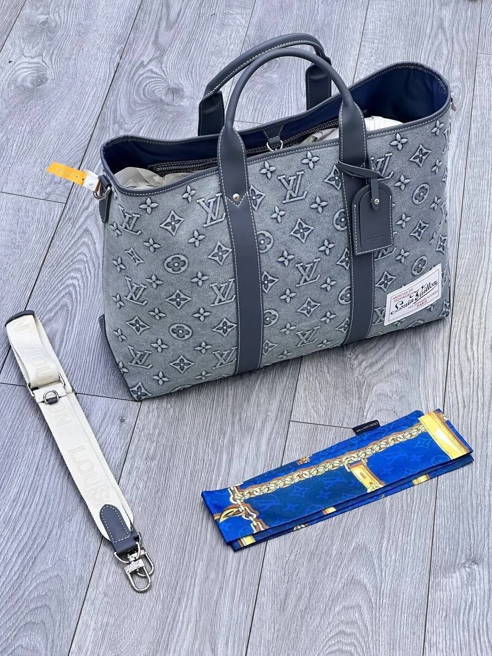 Сумка LOUISVUITTON, текстиль + натуральная кожа — фото 1