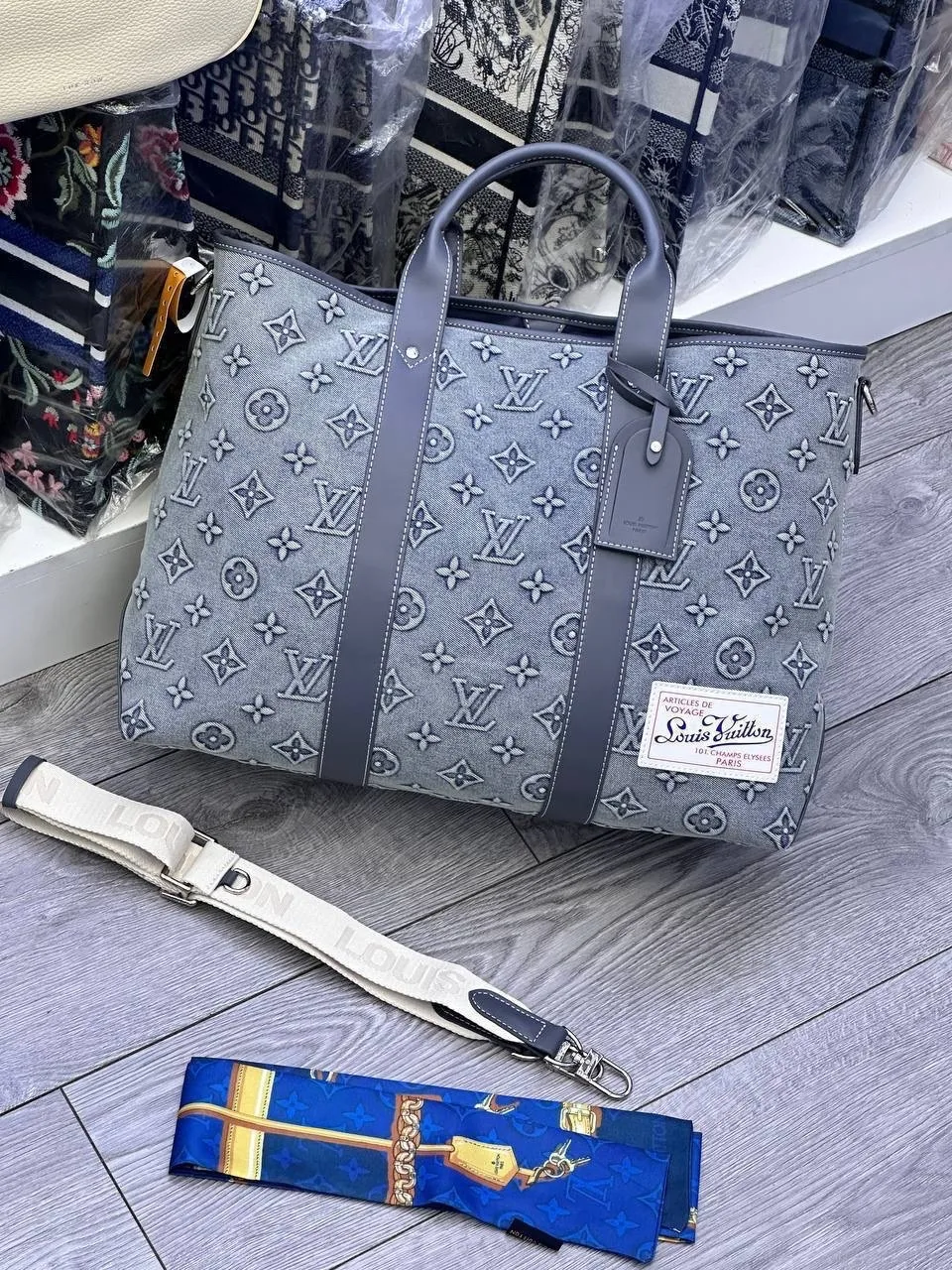 Сумка LOUISVUITTON, текстиль + натуральная кожа — фото 3