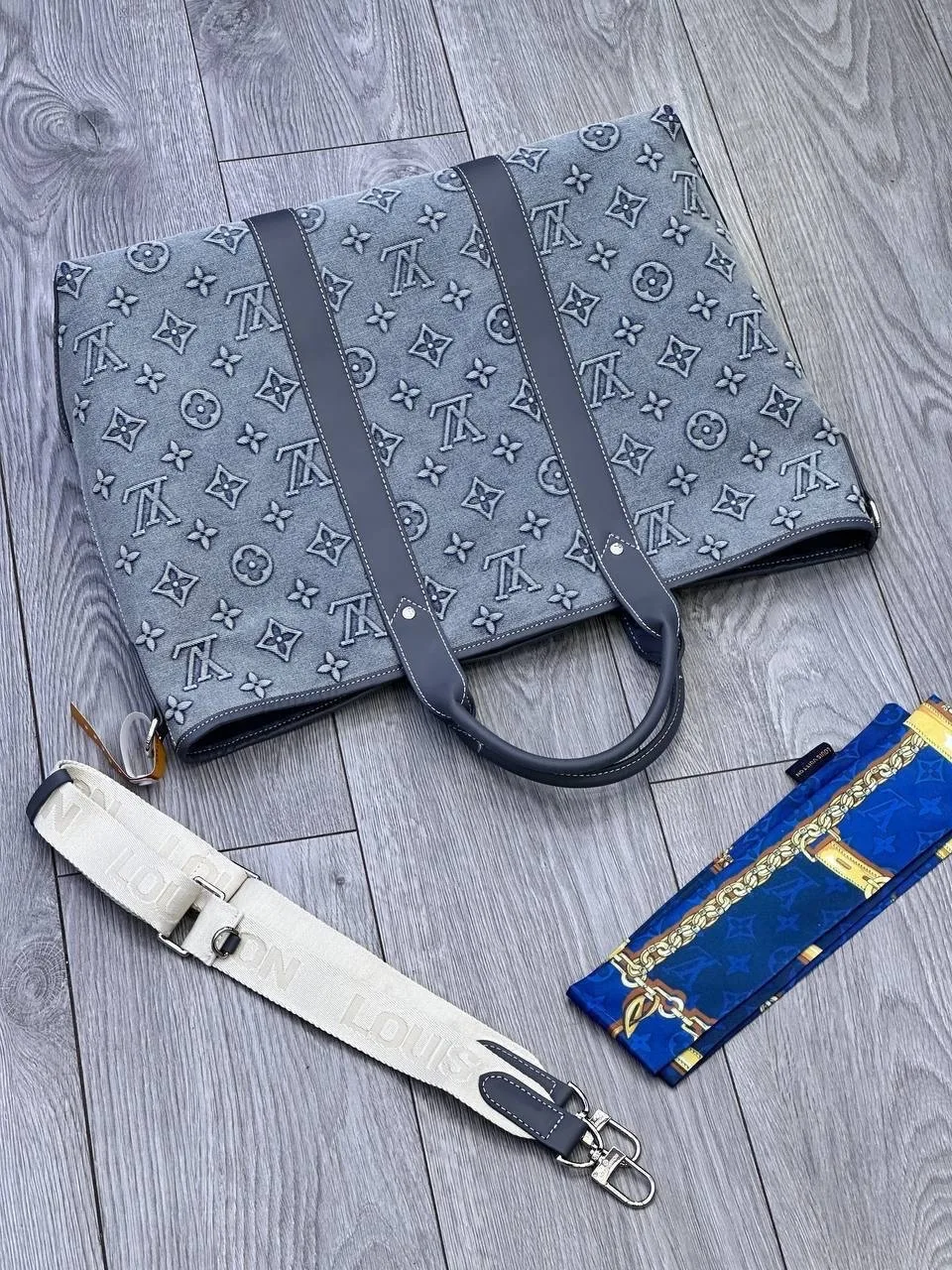 Сумка LOUISVUITTON, текстиль + натуральная кожа — фото 5