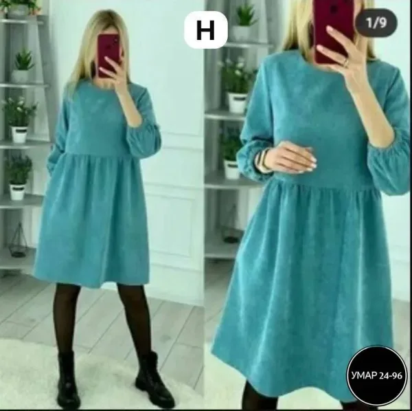 Платье вельветовое — фото 3