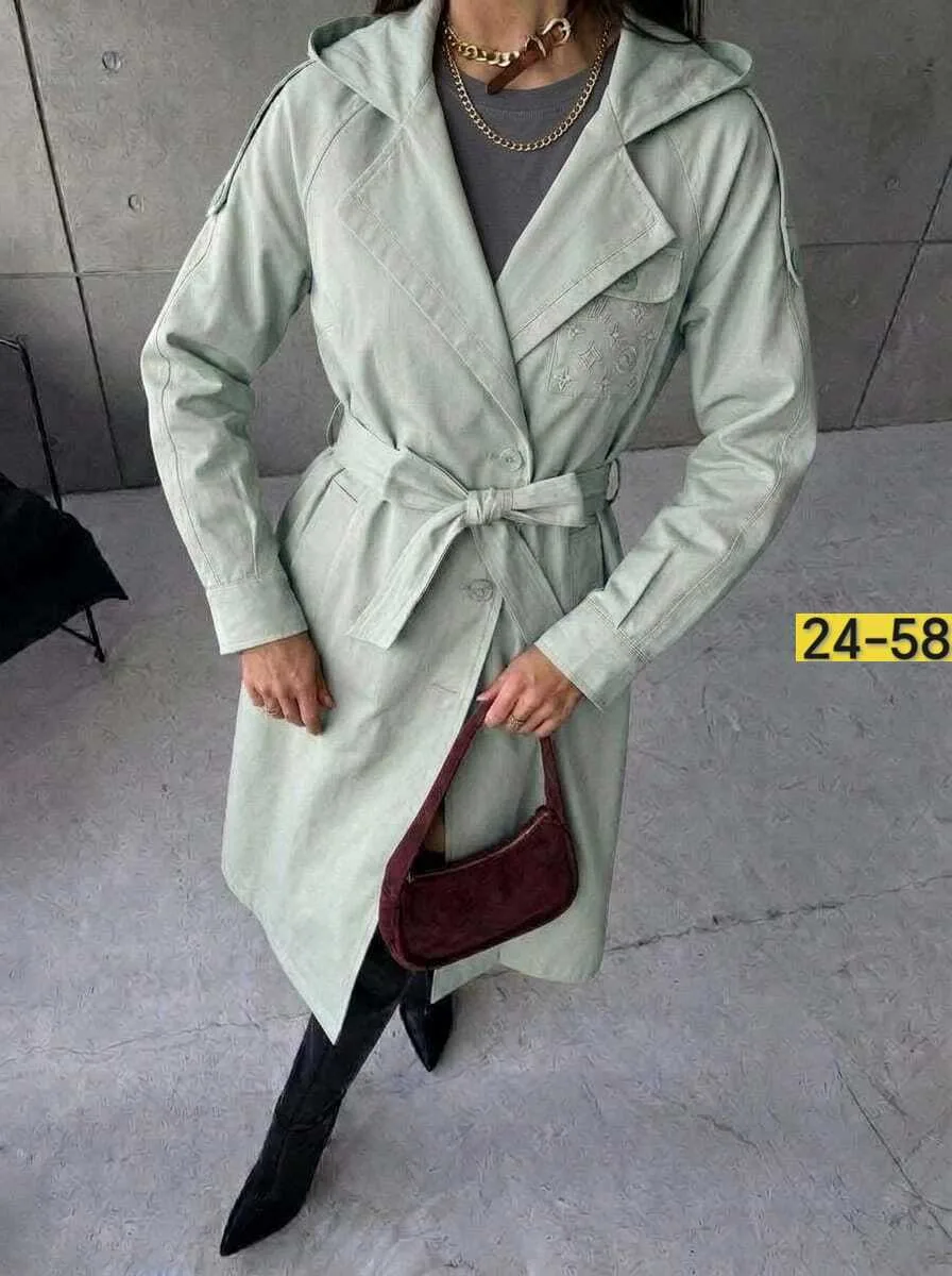 Тренч женский из джинса — фото 2
