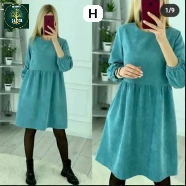 Платье вельвет — фото 2