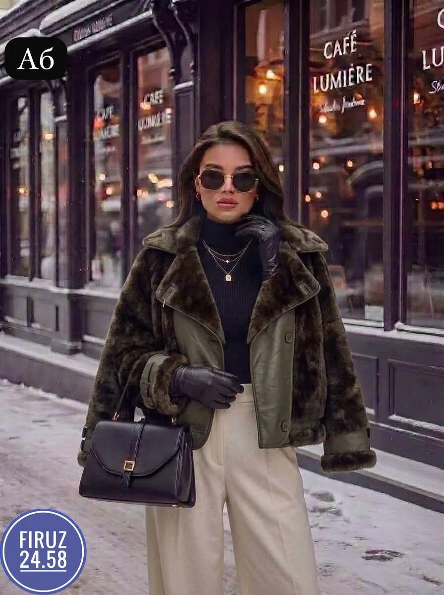 Одна из самых популярных дубленка года, кожа натуральная мех — фото 1