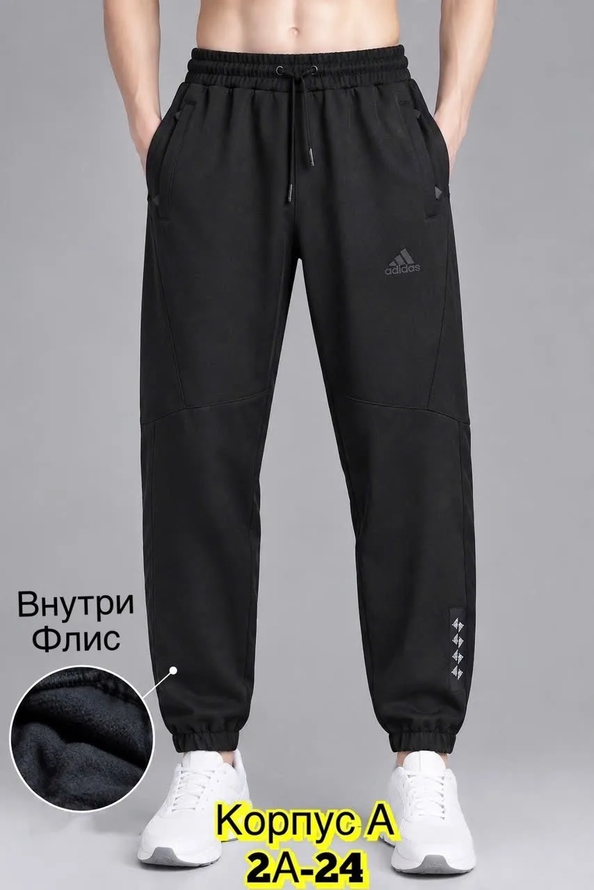 Теплые мужские брюки из флиса с густым начесом хорошие с начeсом тeплые — фото 4