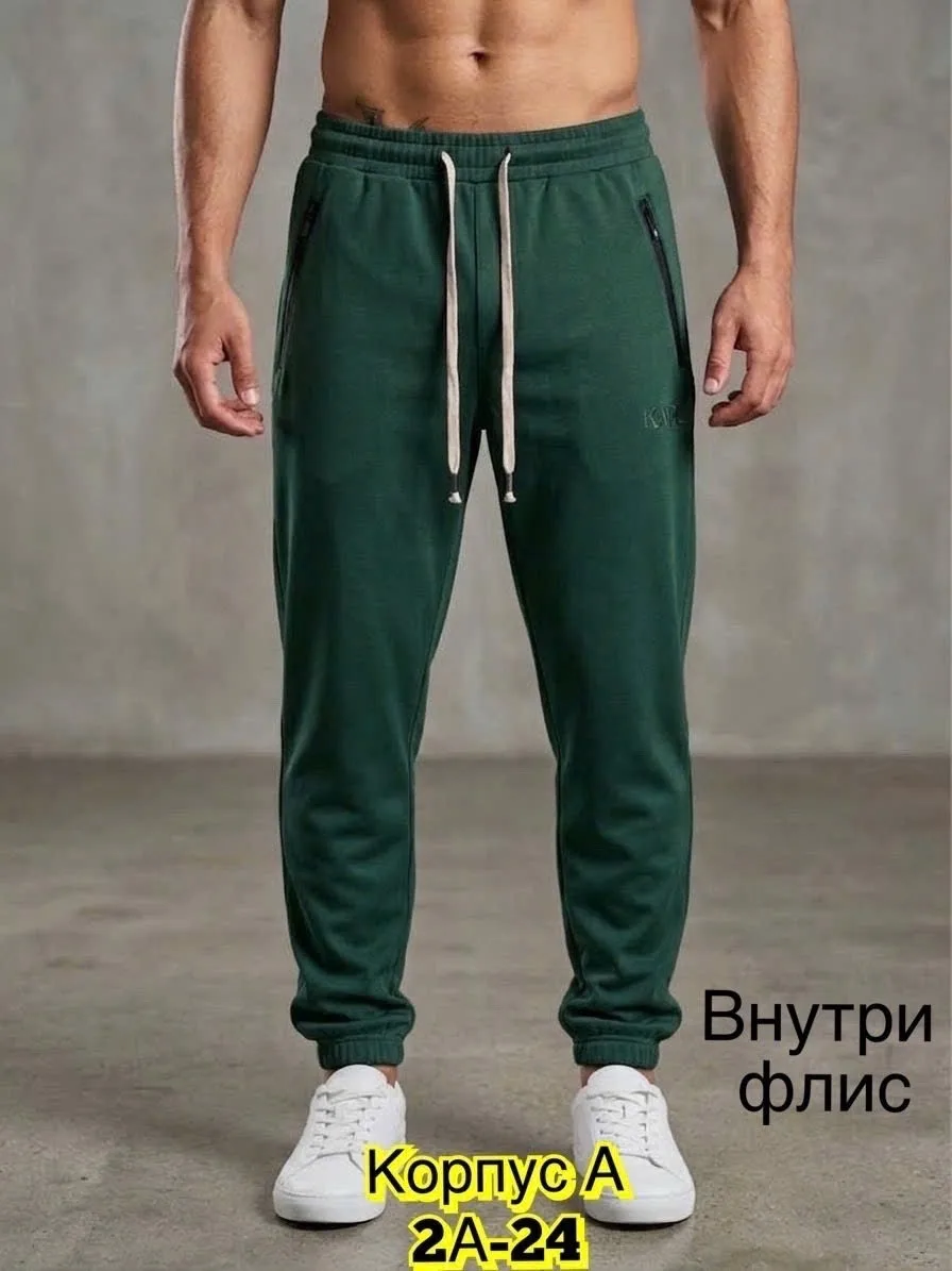 Теплые мужские брюки из флиса с густым начесом хорошие с начeсом тeплые — фото 3