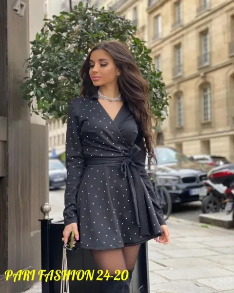 Платье из ткани Барби + Жемчуг — фото 1