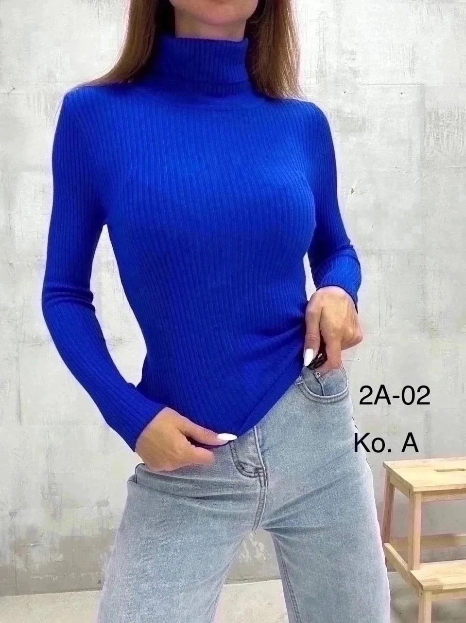 Водолазка однотонная лапша — фото 3