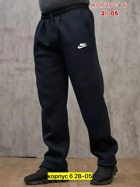 Теплые мужские брюки из флиса с начесом, подходят для повседневной — фото 11