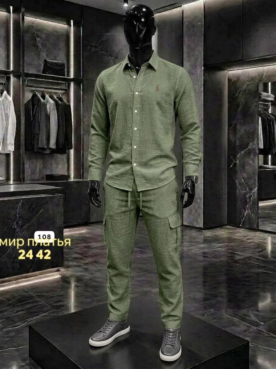 Рубашка Супер, лён — фото 2