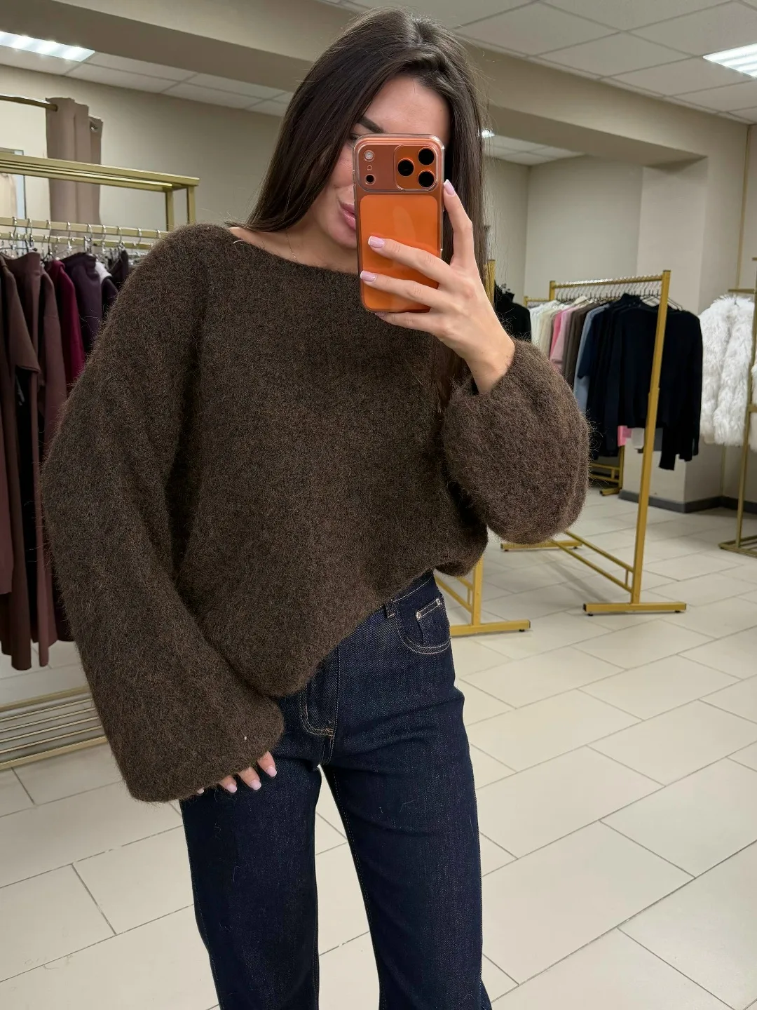 Свитер на одно плечо Soft Touch — фото 1