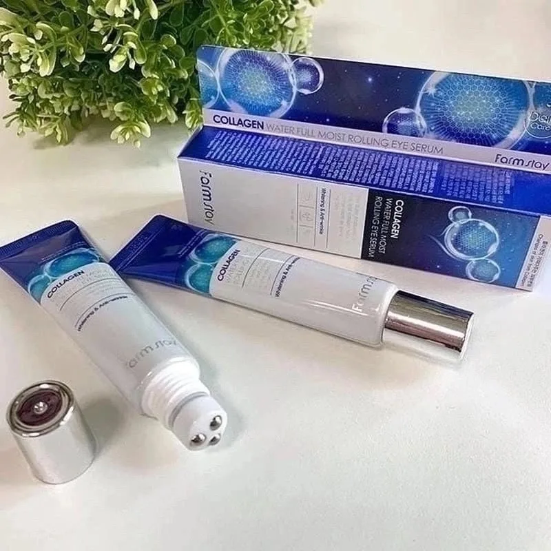 Сыворотка роллер крем для кожи вокруг глаз collagen moist eye serum farm stay farmstay — фото 2