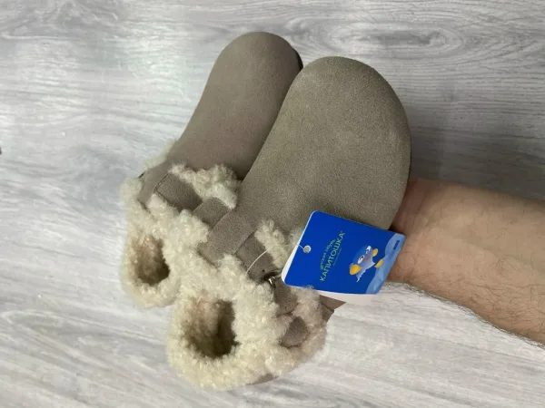 Лоферы из натуральной кожи с внутренней отделкой из натуральной шерсти — фото 10