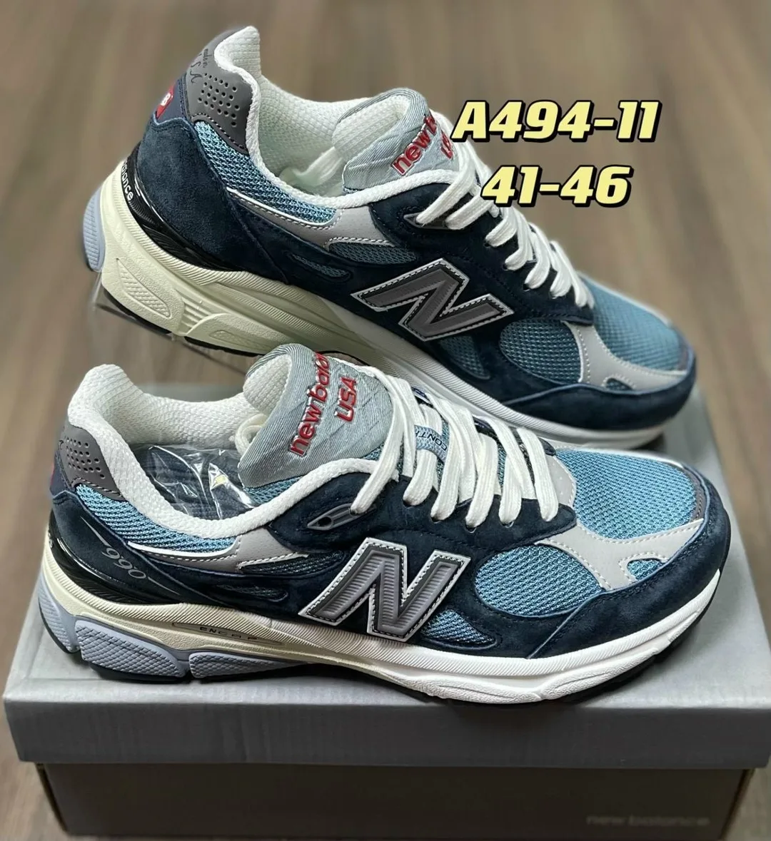 Кроссовки NEW Balance 990 V3 в оригинальной коробке — фото 4
