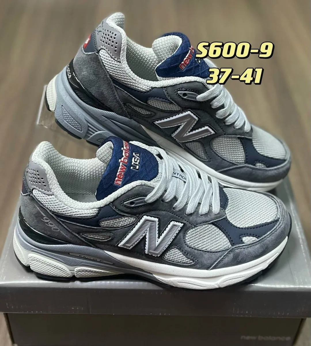 Кеды NEW Balance 990 в оригинальной коробке — фото 1