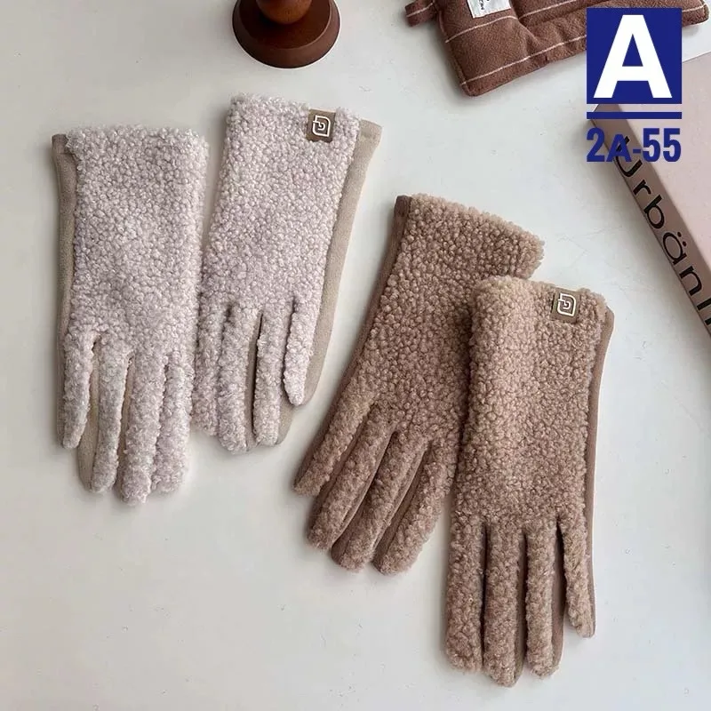 Теплые перчатки из флиса для женщин — фото 1