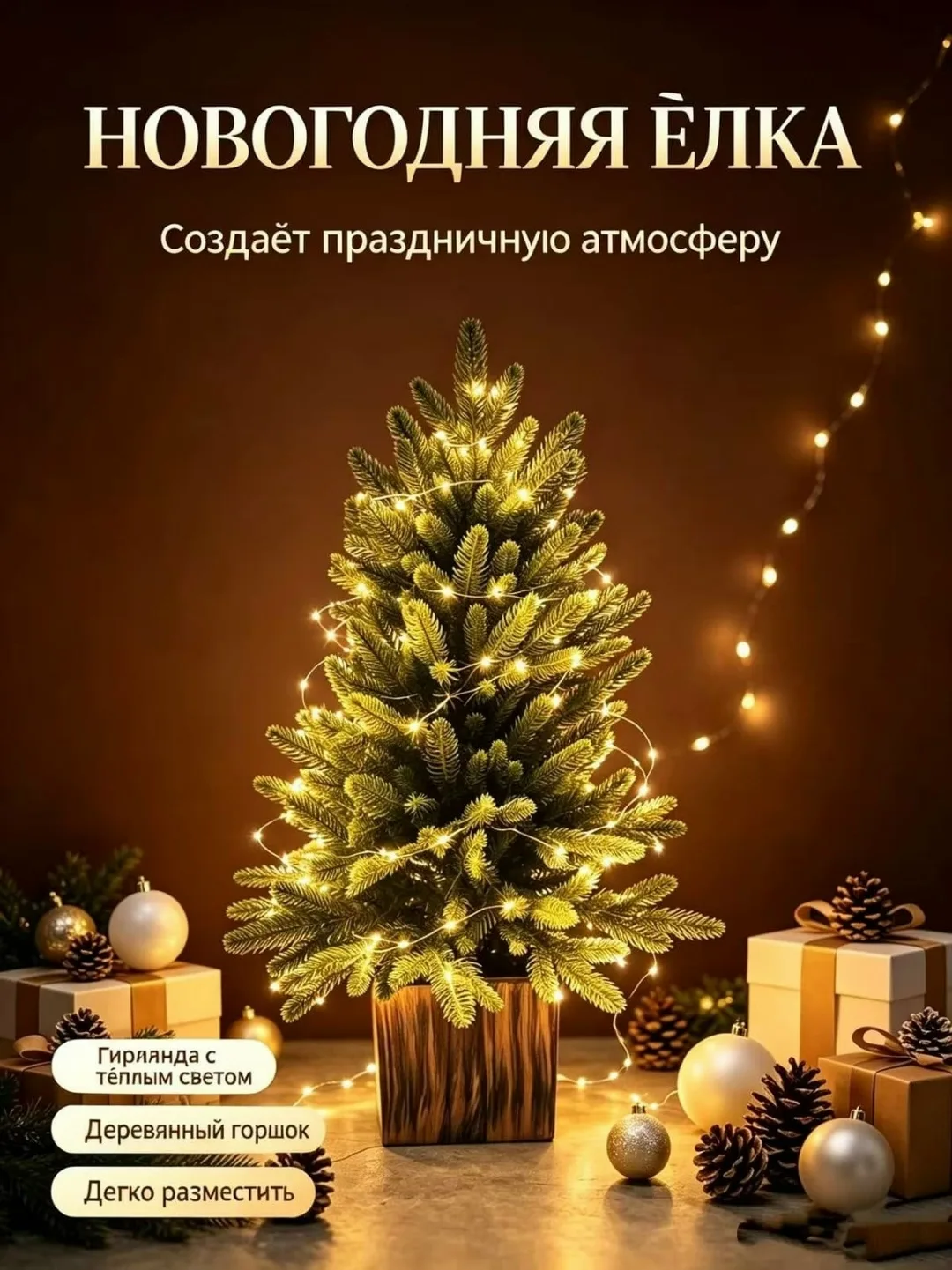 Новогодняя елка литая — фото 3