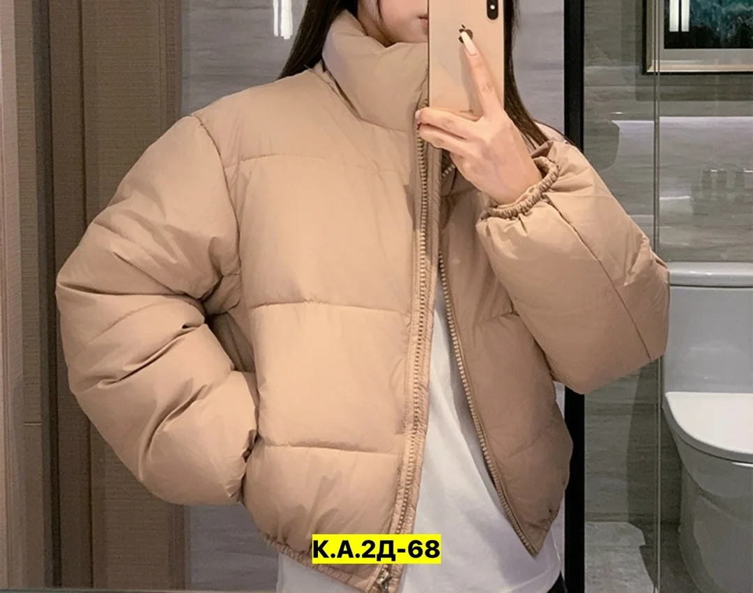 Зимняя куртка из ткани — фото 5