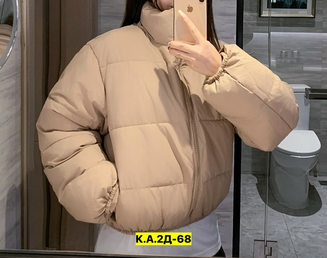 Зимняя куртка из ткани — фото 6