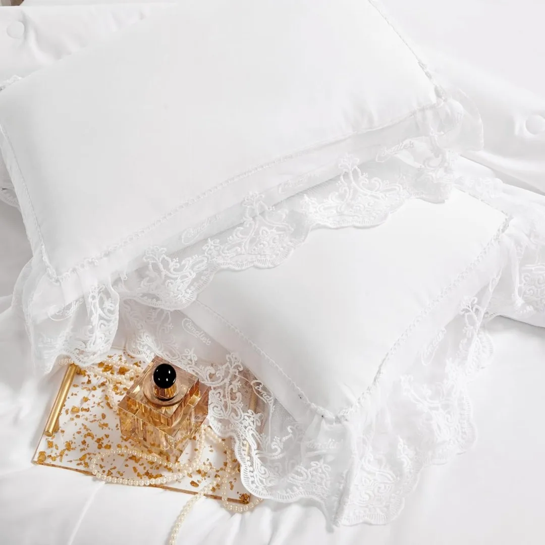 Комплект постельного белья, хлопок Белый — фото 2
