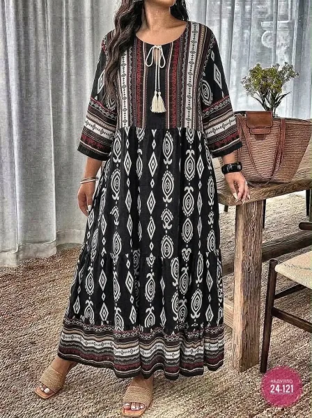 Платье хлопок лён — фото 3