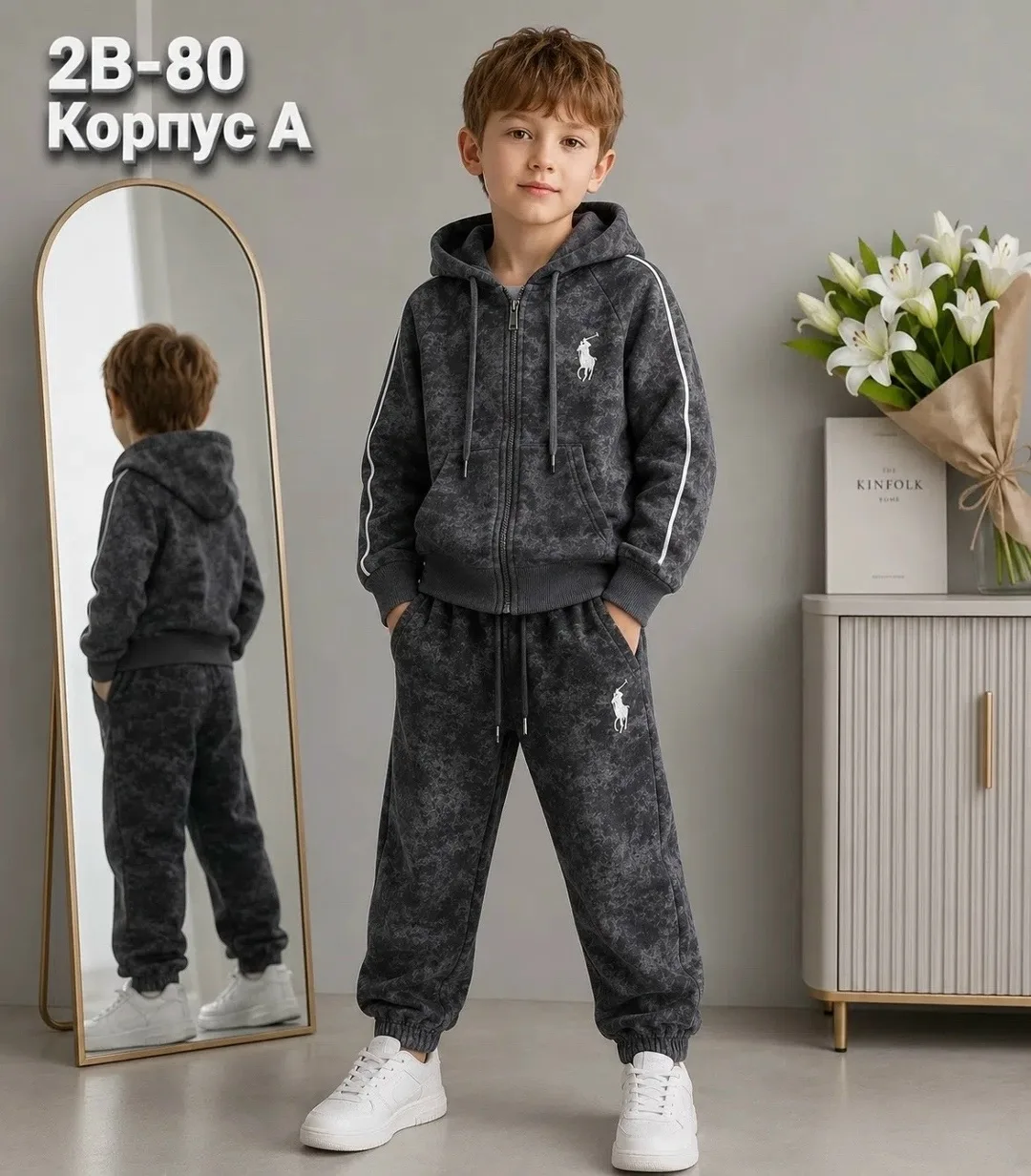 Костюм из флиса с начёсом, подходит для детей ростом 110–140 — фото 1
