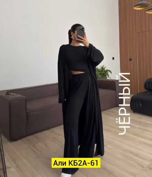 Костюм тройка, хлопок и вискоза — фото 15