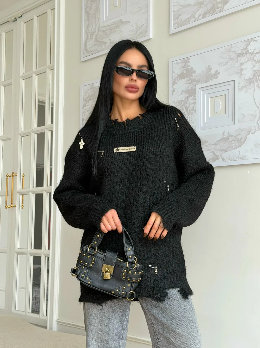 Chrome Hearts 𝐍𝐞𝐰 𝐂𝐨𝐥𝐥𝐞𝐜𝐭𝐢𝐨𝐧 Серый — фото 2