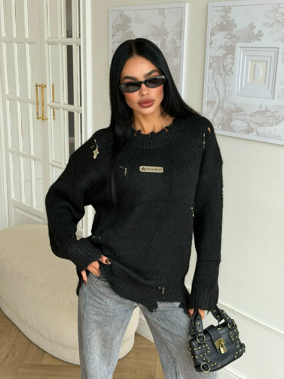 Chrome Hearts 𝐍𝐞𝐰 𝐂𝐨𝐥𝐥𝐞𝐜𝐭𝐢𝐨𝐧 Серый — фото 4
