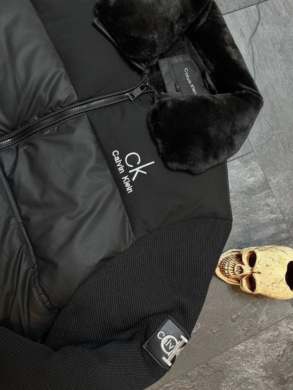 Куртка Calvin Klein кожа винил — фото 9
