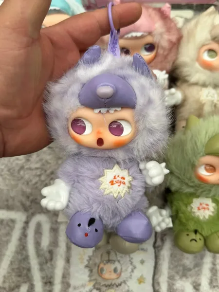 Брелок-игрушка из винила и плюша, редкий золотой цвет, скрытая версия бесстрашный — фото 2