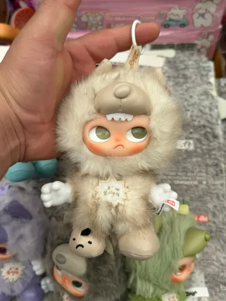 Брелок-игрушка из винила и плюша, редкий золотой цвет, скрытая версия бесстрашный — фото 7